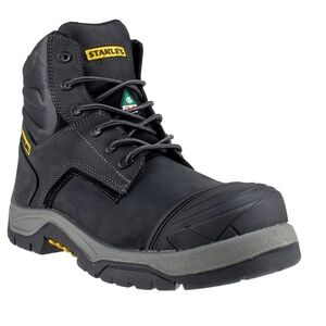 🔴🔴NEW IN BOX TAGS ON🔴🔴   Stanley Black Work Safety Boot with Yellow Accents